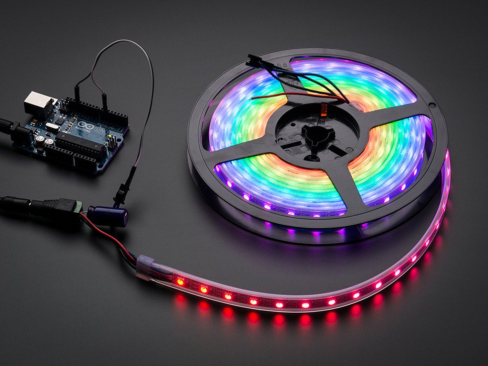 RGB clock pixel RGB strip 60 LED per meter