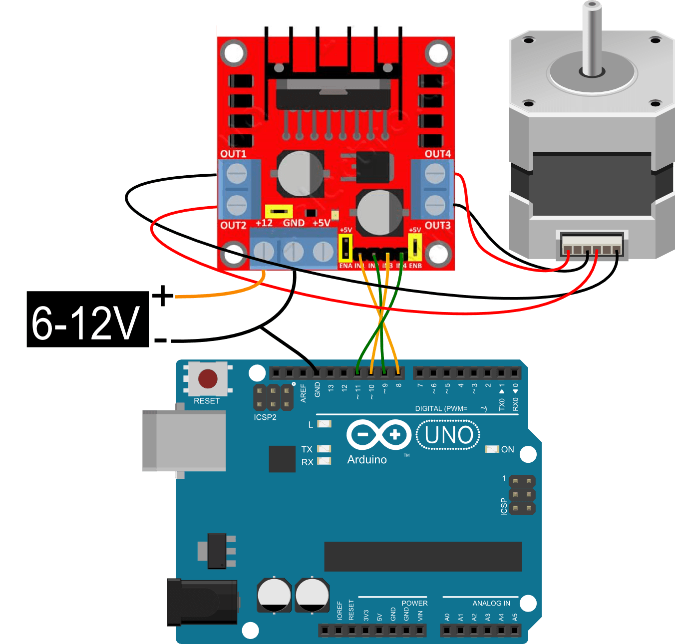 arduino stepper motor direction rotary encoder