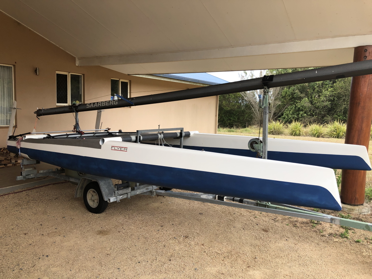 a class catamaran trailer